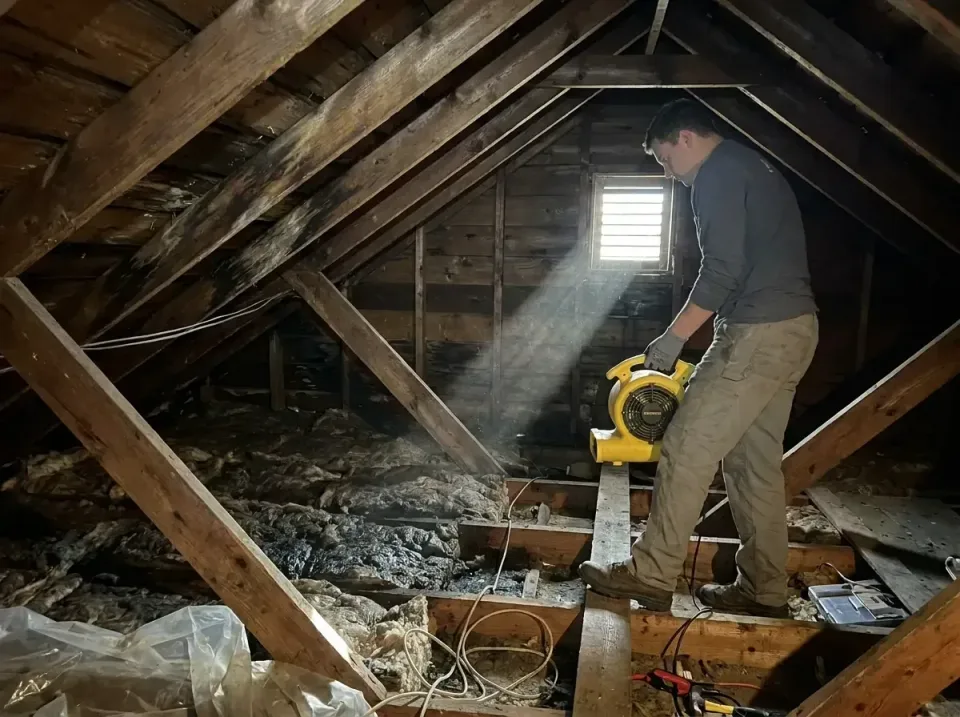 attic-water-damage-drying-proc-007 — frequently asked questions, Emergency Water Extraction & 24/7 Flood Response in Haltom…